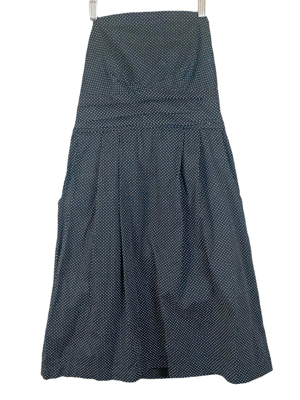 Women’s Mixxology LA Strapless White and Black Polka Dot Dress  Size Large